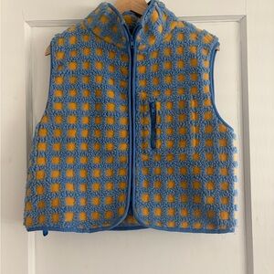 Blue and Yellow Checkered Vest